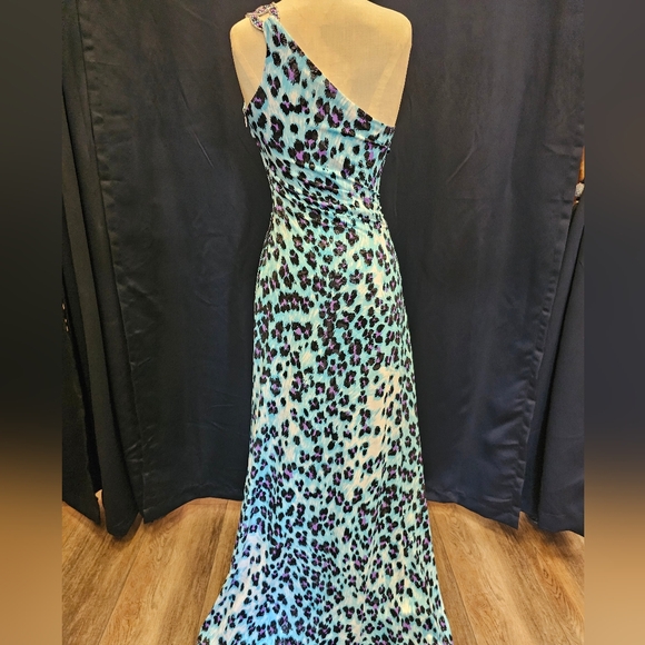 Animal print, maxi, dress, wedding, formal, party, prom, senior ball, colorful - Picture 11 of 12
